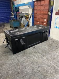 Ammunition Case powder Coated in Leatherette Black